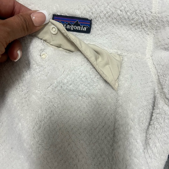Patagonia Women’s Re-Tool Snap-T pull over/ tan& white color /Size M - Picture 3 of 14